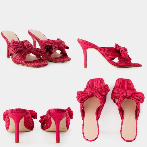 New Loeffler Randall Claudia Top Knot Sandal Heels - Picture 4 of 13